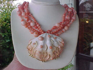 Shell pendant on Coral (Not available)